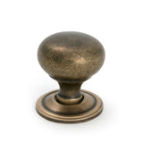 From The Anvil - Burnished Brass Mushroom Cabinet Knob 32mm | Sku. 50954 | Trade Door Handles.