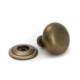 From The Anvil - Burnished Brass Mushroom Cabinet Knob 38mm