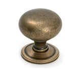 From The Anvil - Burnished Brass Mushroom Cabinet Knob 38mm | Sku. 50955 | Trade Door Handles.