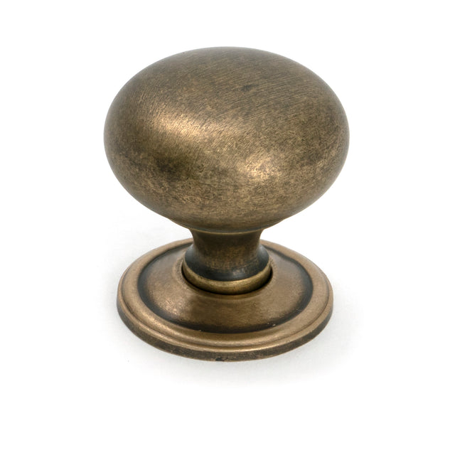 From The Anvil - Burnished Brass Mushroom Cabinet Knob 38mm | Sku. 50955 | Trade Door Handles.