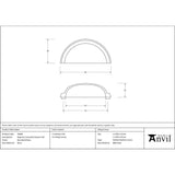 From The Anvil - Burnished Brass Regency Concealed Drawer Pull | Sku. 50968 | Trade Door Handles.