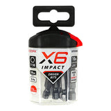 This is an image of Timco - Impact Driver Bits - TX TX50 x 50 (5 Pieces Handy Bit Pack) 50TX50X6