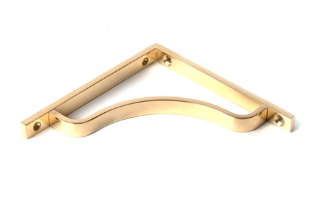 From The Anvil - Polished Brass Abingdon Shelf Bracket (150mm x 150mm) | Sku. 51085 | Trade Door Handles.