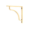 From The Anvil - Aged Brass Abingdon Shelf Bracket (150mm x 150mm) | Sku. 51086 | Trade Door Handles.