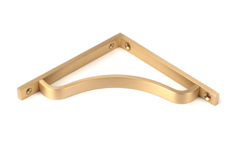 From The Anvil - Satin Brass Abingdon Shelf Bracket (150mm x 150mm) | Sku. 51087 | Trade Door Handles.