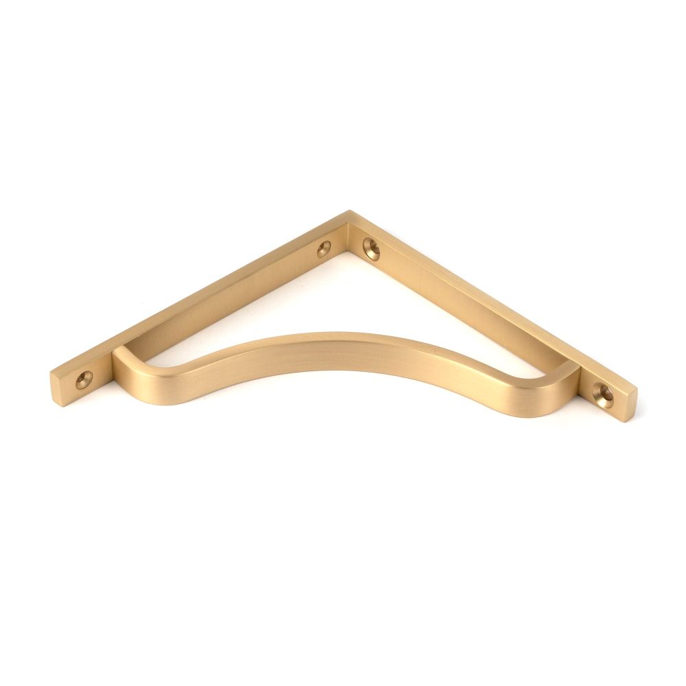From The Anvil - Satin Brass Abingdon Shelf Bracket (150mm x 150mm) | Sku. 51087 | Trade Door Handles.