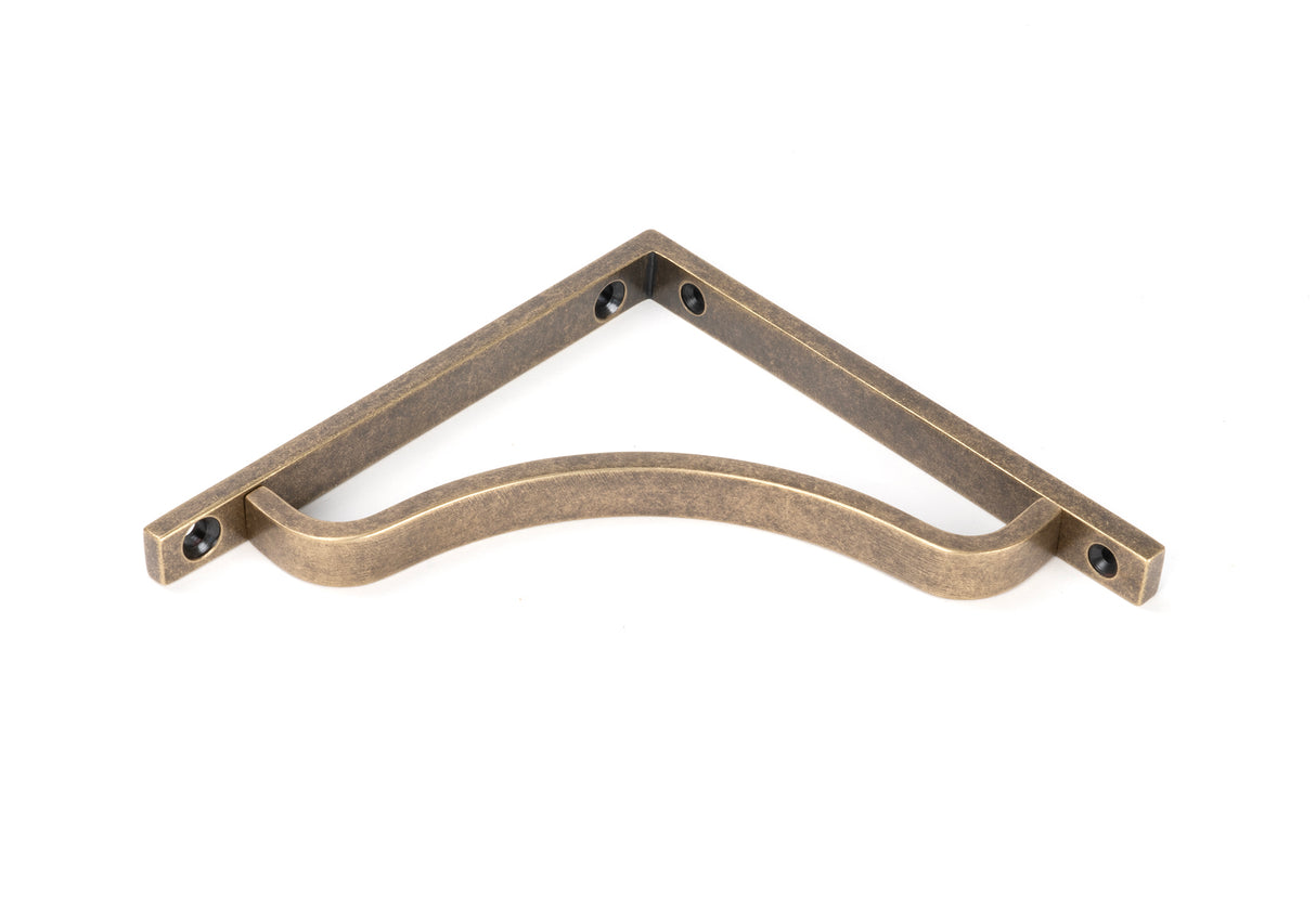 From The Anvil - Burnished Brass Abingdon Shelf Bracket (150mm x 150mm) | Sku. 51088 | Trade Door Handles.