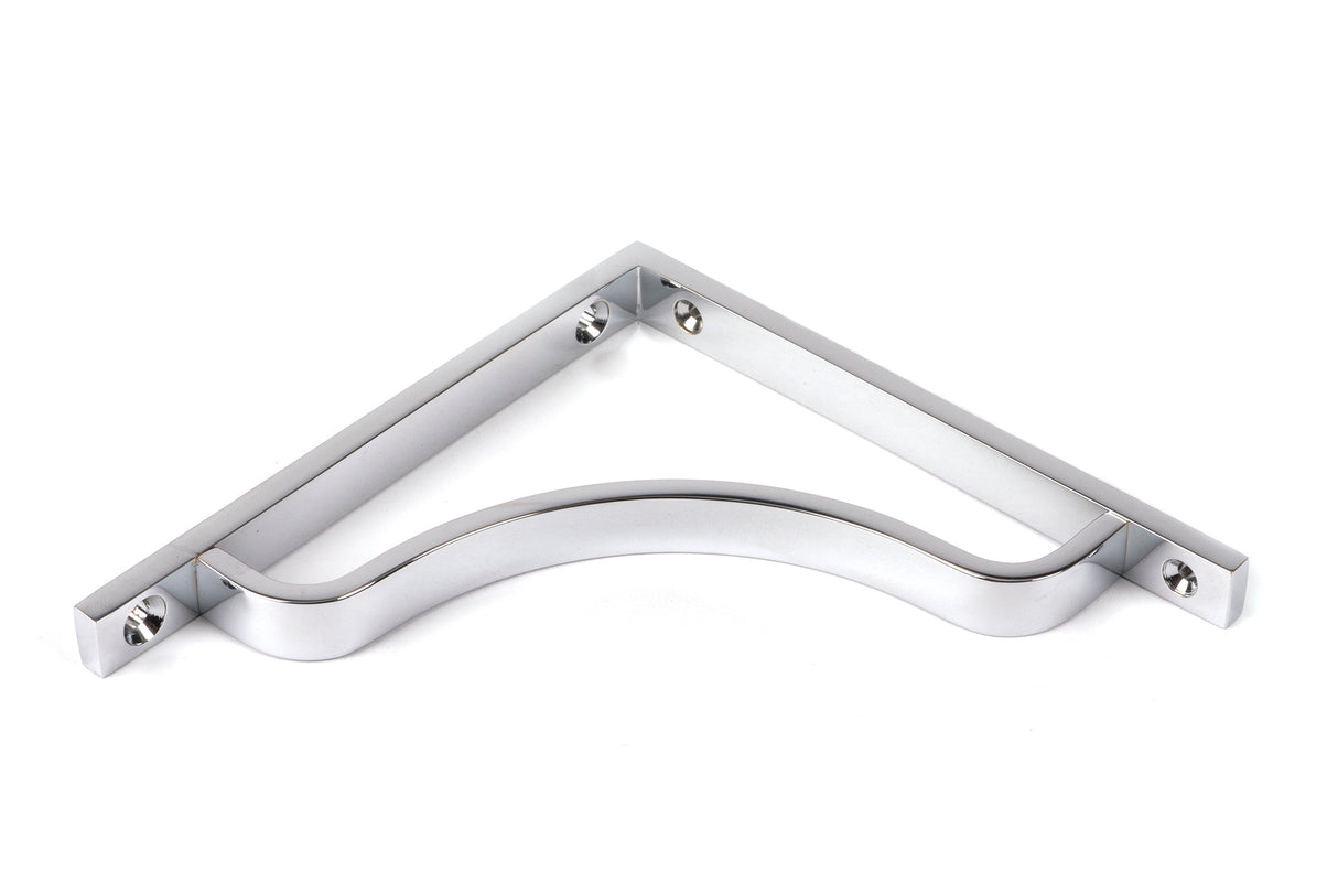 From The Anvil - Polished Chrome Abingdon Shelf Bracket (150mm x 150mm) | Sku. 51089 | Trade Door Handles.