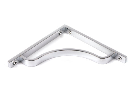 From The Anvil - Polished Chrome Abingdon Shelf Bracket (150mm x 150mm) | Sku. 51089 | Trade Door Handles.