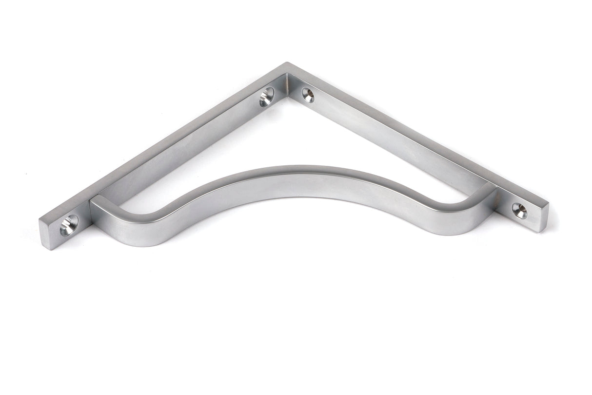 From The Anvil - Satin Chrome Abingdon Shelf Bracket (150mm x 150mm) | Sku. 51090 | Trade Door Handles.