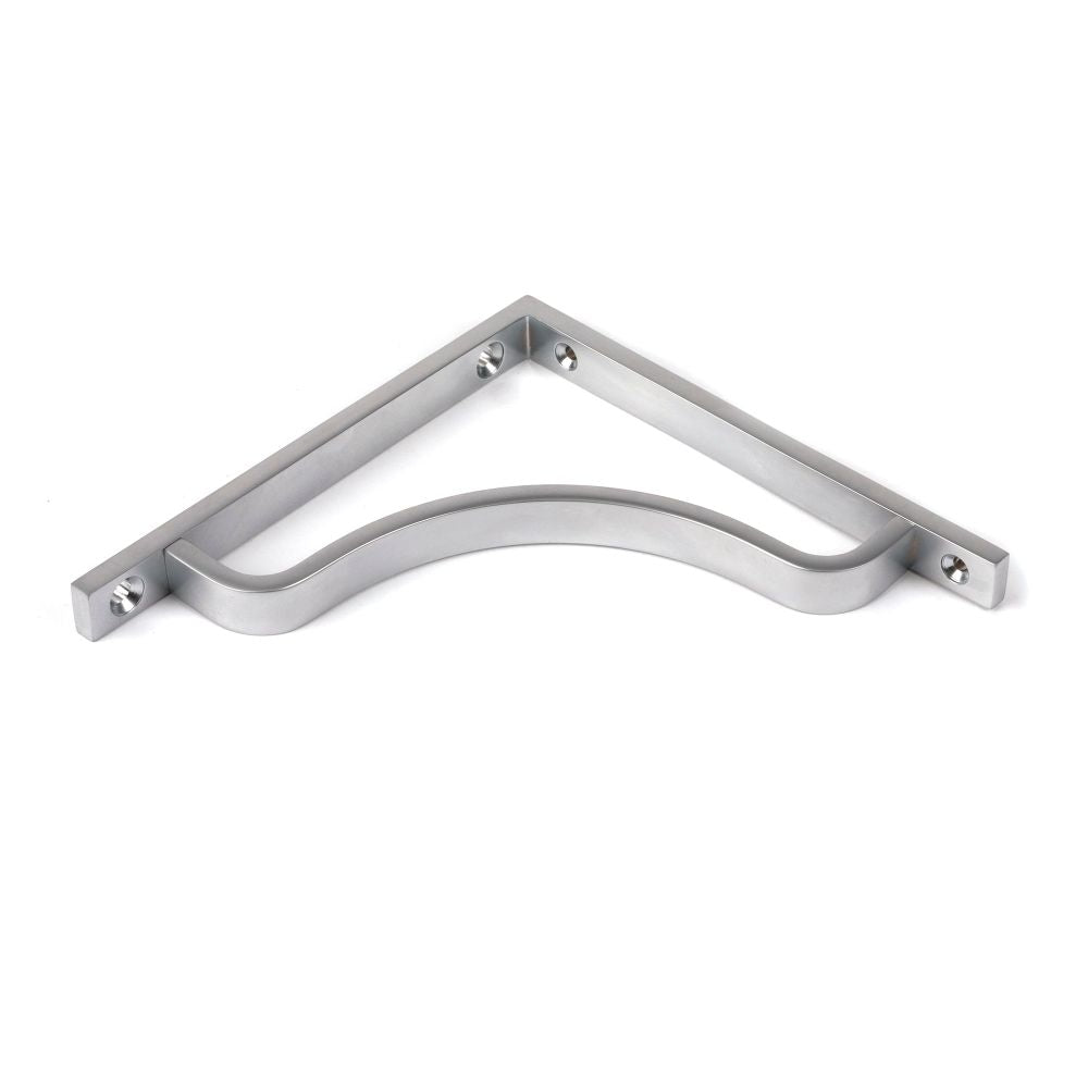 From The Anvil - Satin Chrome Abingdon Shelf Bracket (150mm x 150mm) | Sku. 51090 | Trade Door Handles.