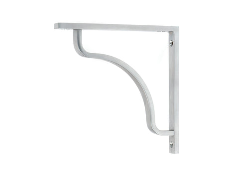 From The Anvil - Satin Chrome Abingdon Shelf Bracket (150mm x 150mm) | Sku. 51090 | Trade Door Handles.