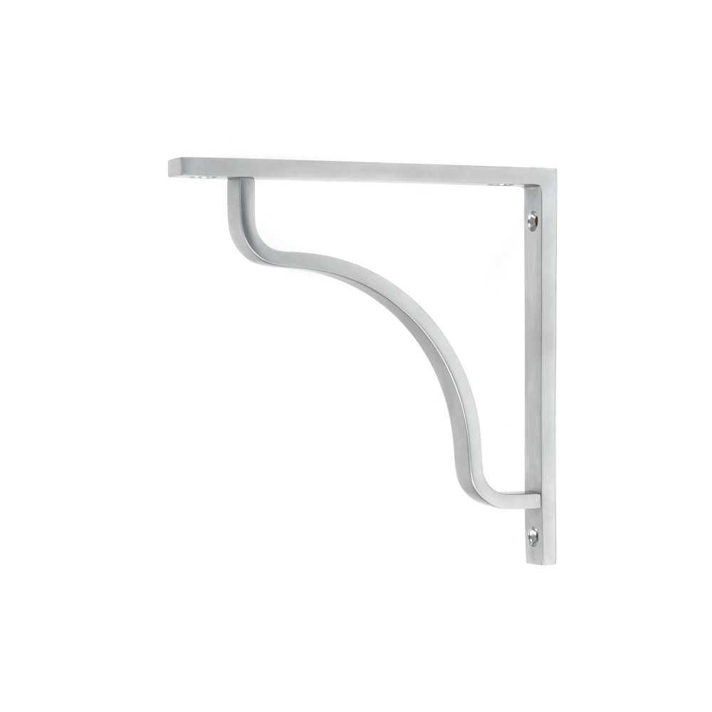 From The Anvil - Satin Chrome Abingdon Shelf Bracket (150mm x 150mm) | Sku. 51090 | Trade Door Handles.