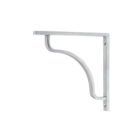 From The Anvil - Satin Chrome Abingdon Shelf Bracket (150mm x 150mm) | Sku. 51090 | Trade Door Handles.