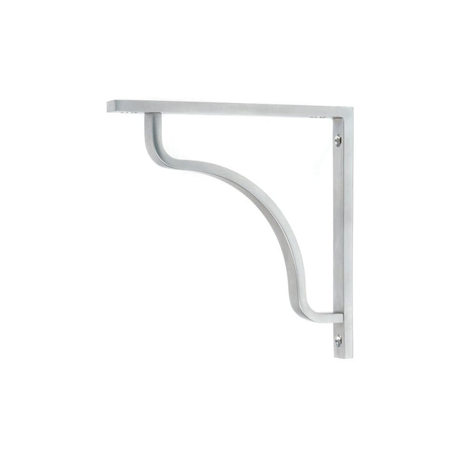 From The Anvil - Satin Chrome Abingdon Shelf Bracket (150mm x 150mm) | Sku. 51090 | Trade Door Handles.