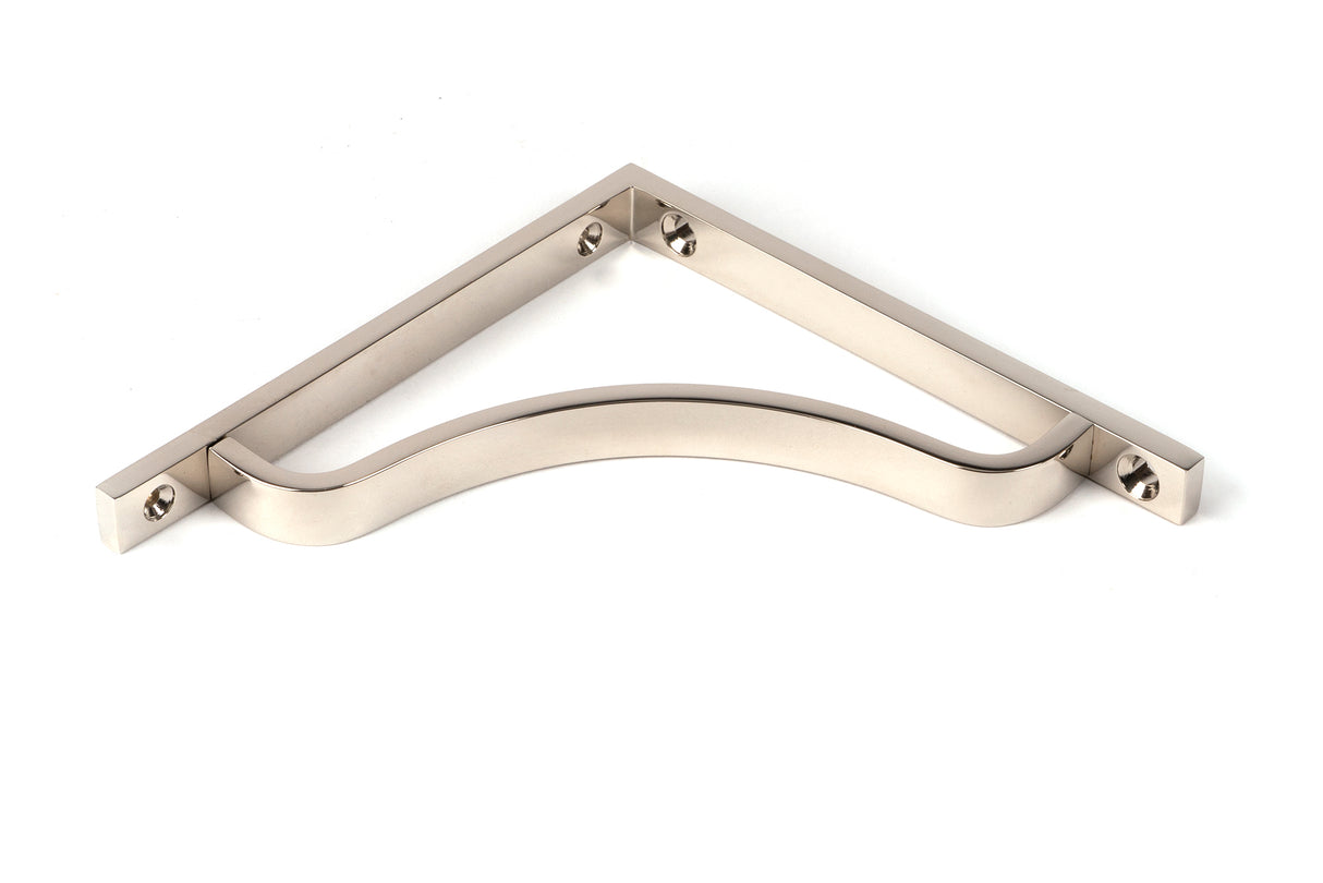 From The Anvil - Polished Nickel Abingdon Shelf Bracket (150mm x 150mm) | Sku. 51091 | Trade Door Handles.