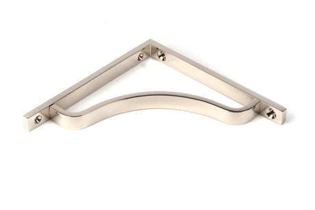 From The Anvil - Polished Nickel Abingdon Shelf Bracket (150mm x 150mm) | Sku. 51091 | Trade Door Handles.