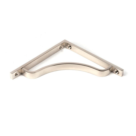 From The Anvil - Polished Nickel Abingdon Shelf Bracket (150mm x 150mm) | Sku. 51091 | Trade Door Handles.