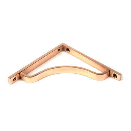 From The Anvil - Polished Bronze Abingdon Shelf Bracket (150mm x 150mm) | Sku. 51093 | Trade Door Handles.
