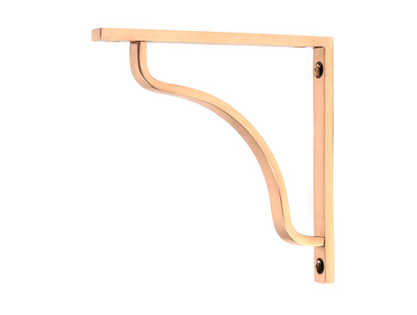 From The Anvil - Polished Bronze Abingdon Shelf Bracket (150mm x 150mm) | Sku. 51093 | Trade Door Handles.
