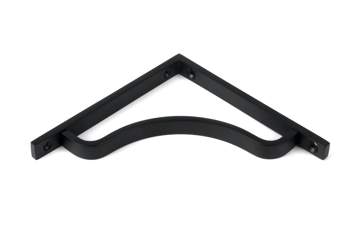 From The Anvil - Matt Black Abingdon Shelf Bracket (150mm x 150mm) | Sku. 51094 | Trade Door Handles.