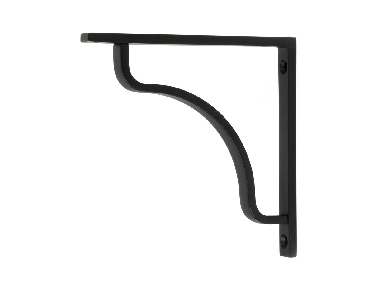 From The Anvil - Matt Black Abingdon Shelf Bracket (150mm x 150mm) | Sku. 51094 | Trade Door Handles.