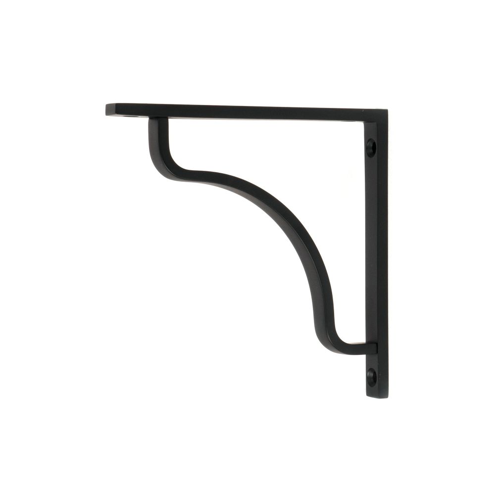 From The Anvil - Matt Black Abingdon Shelf Bracket (150mm x 150mm) | Sku. 51094 | Trade Door Handles.