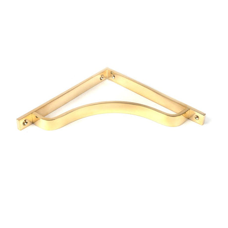 From The Anvil - Polished Brass Abingdon Shelf Bracket (200mm x 200mm) | Sku. 51095 | Trade Door Handles.