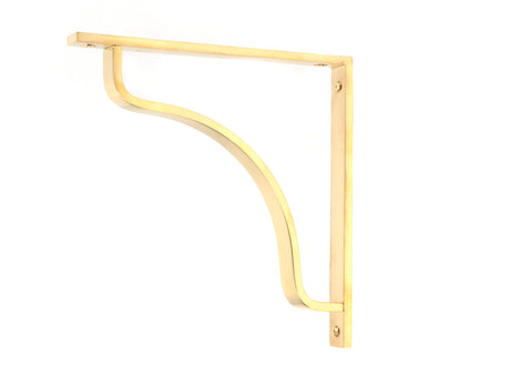 From The Anvil - Polished Brass Abingdon Shelf Bracket (200mm x 200mm) | Sku. 51095 | Trade Door Handles.