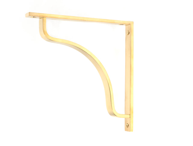 From The Anvil - Polished Brass Abingdon Shelf Bracket (200mm x 200mm) | Sku. 51095 | Trade Door Handles.