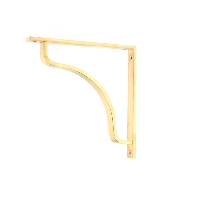 From The Anvil - Polished Brass Abingdon Shelf Bracket (200mm x 200mm) | Sku. 51095 | Trade Door Handles.
