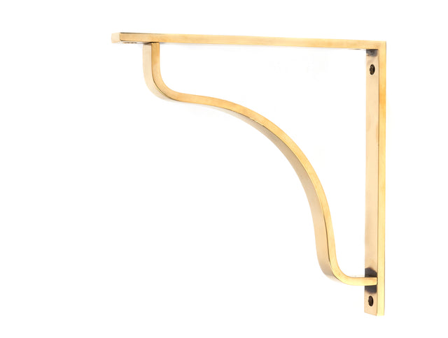 From The Anvil - Aged Brass Abingdon Shelf Bracket (200mm x 200mm) | Sku. 51096 | Trade Door Handles.