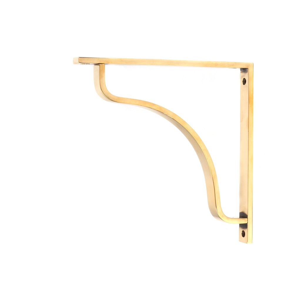 From The Anvil - Aged Brass Abingdon Shelf Bracket (200mm x 200mm) | Sku. 51096 | Trade Door Handles.