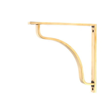 From The Anvil - Aged Brass Abingdon Shelf Bracket (200mm x 200mm) | Sku. 51096 | Trade Door Handles.