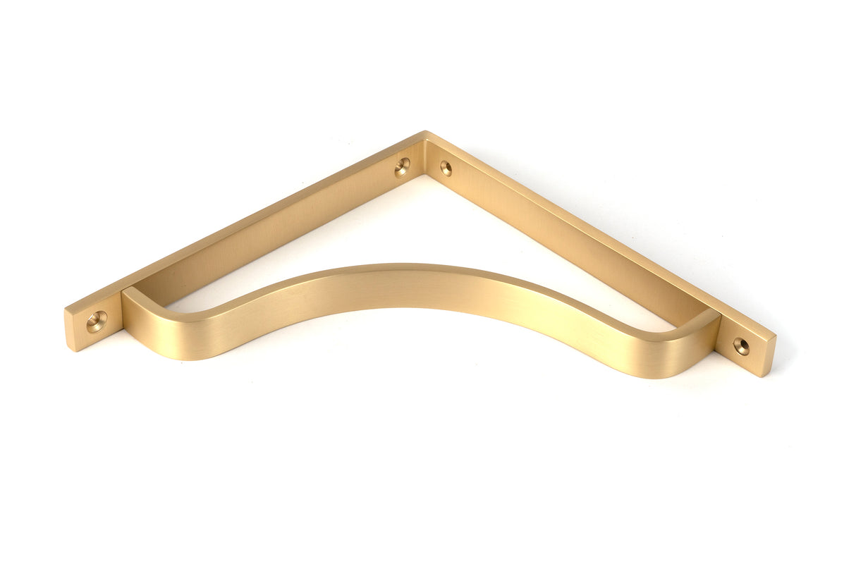 From The Anvil - Satin Brass Abingdon Shelf Bracket (200mm x 200mm) | Sku. 51097 | Trade Door Handles.