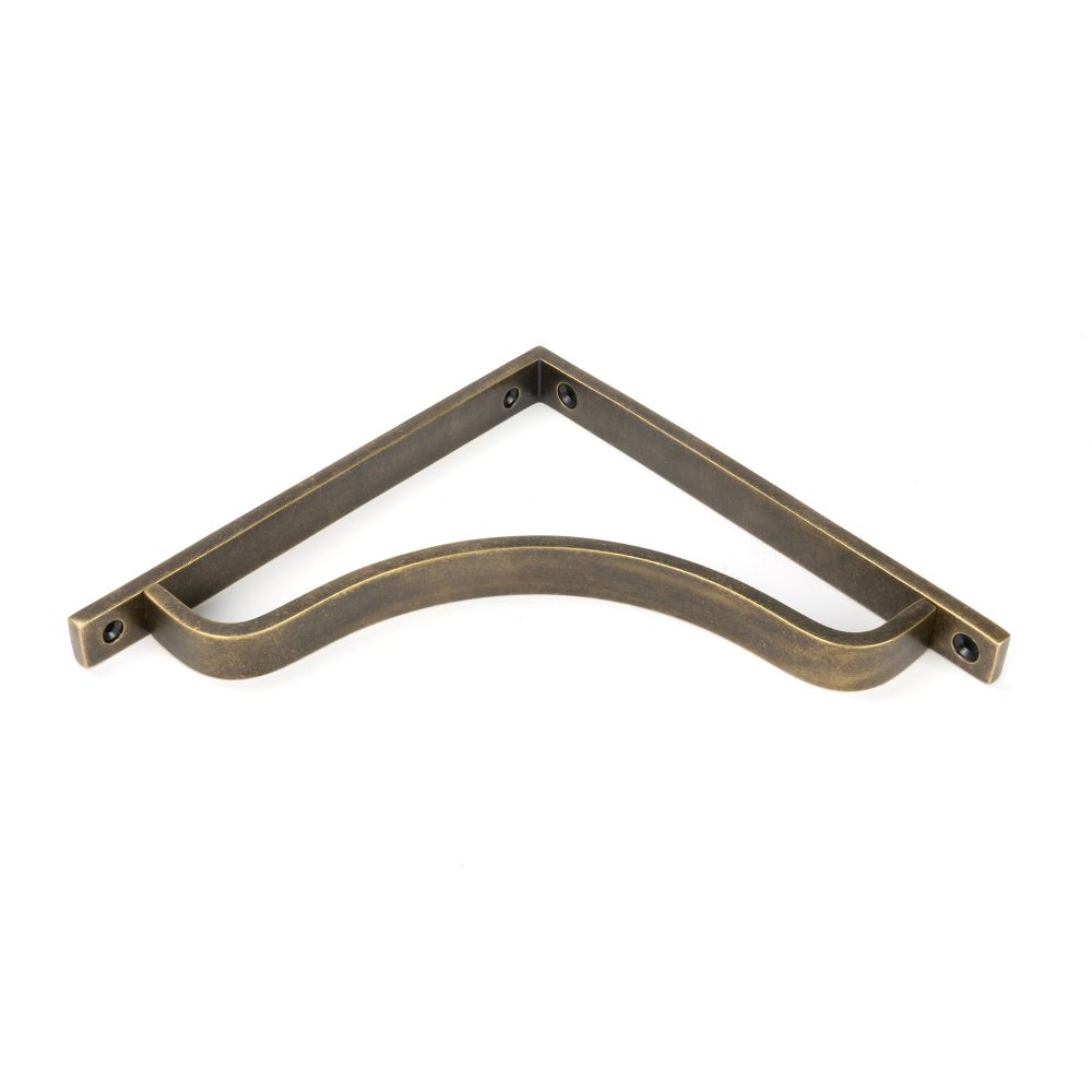 From The Anvil - Burnished Brass Abingdon Shelf Bracket (200mm x 200mm) | Sku. 51098 | Trade Door Handles.