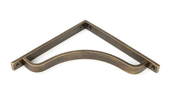 From The Anvil - Burnished Brass Abingdon Shelf Bracket (200mm x 200mm)