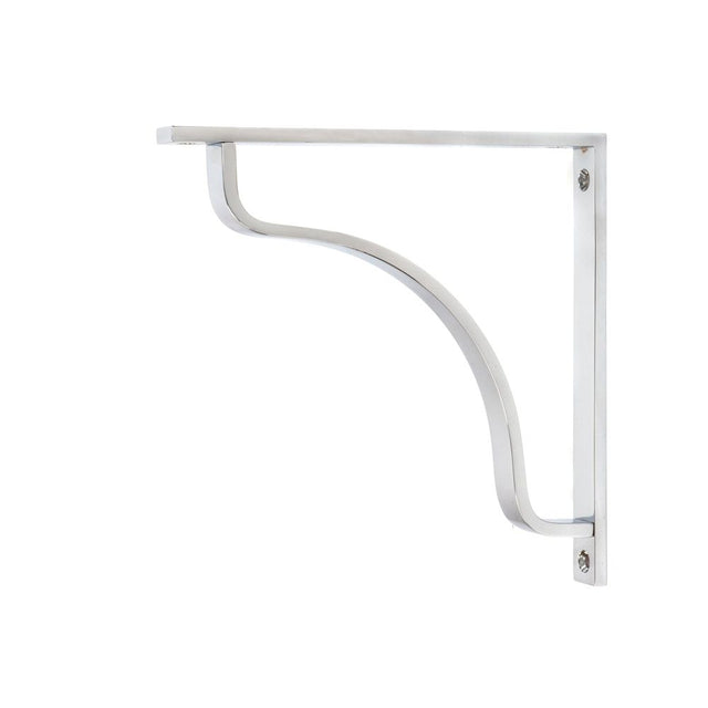 From The Anvil - Polished Chrome Abingdon Shelf Bracket (200mm x 200mm) | Sku. 51099 | Trade Door Handles.