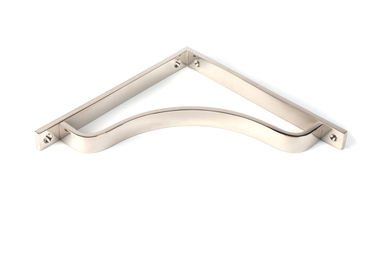 From The Anvil - Polished Nickel Abingdon Shelf Bracket (200mm x 200mm) | Sku. 51101 | Trade Door Handles.