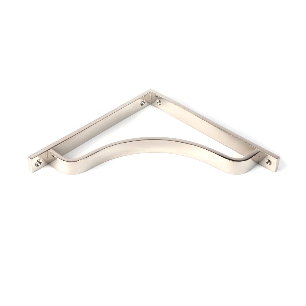 From The Anvil - Polished Nickel Abingdon Shelf Bracket (200mm x 200mm) | Sku. 51101 | Trade Door Handles.