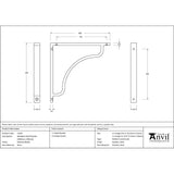 From The Anvil - Polished Nickel Abingdon Shelf Bracket (200mm x 200mm) | Sku. 51101 | Trade Door Handles.