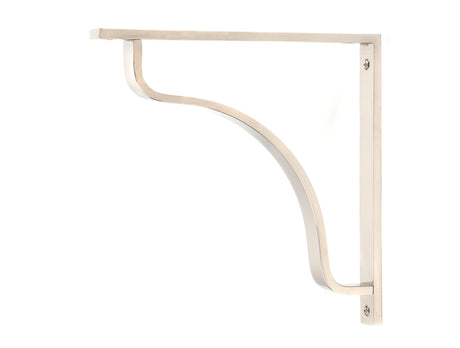 From The Anvil - Polished Nickel Abingdon Shelf Bracket (200mm x 200mm) | Sku. 51101 | Trade Door Handles.