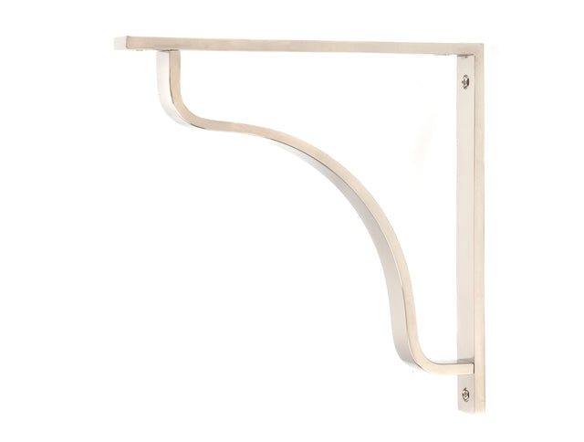 From The Anvil - Polished Nickel Abingdon Shelf Bracket (200mm x 200mm) | Sku. 51101 | Trade Door Handles.