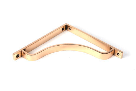 From The Anvil - Polished Bronze Abingdon Shelf Bracket (200mm x 200mm) | Sku. 51103 | Trade Door Handles.