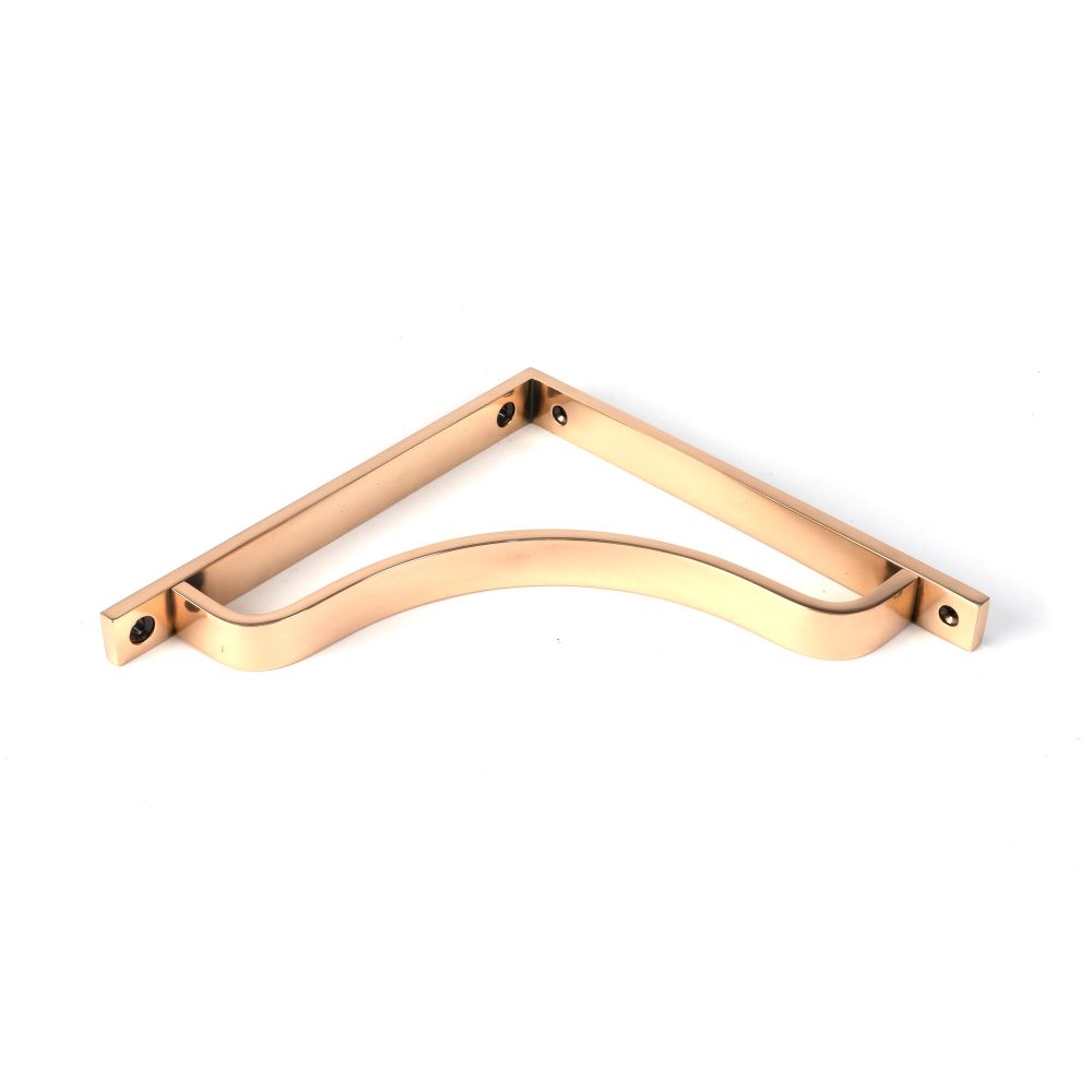 From The Anvil - Polished Bronze Abingdon Shelf Bracket (200mm x 200mm) | Sku. 51103 | Trade Door Handles.