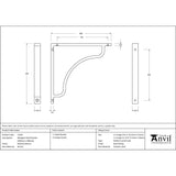 From The Anvil - Polished Bronze Abingdon Shelf Bracket (200mm x 200mm) | Sku. 51103 | Trade Door Handles.