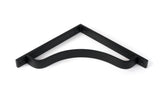 From The Anvil - Matt Black Abingdon Shelf Bracket (200mm x 200mm) | Sku. 51104 | Trade Door Handles.
