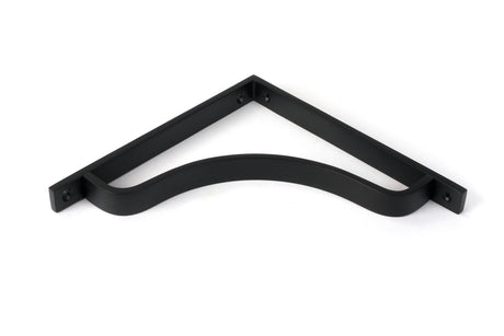 From The Anvil - Matt Black Abingdon Shelf Bracket (200mm x 200mm) | Sku. 51104 | Trade Door Handles.