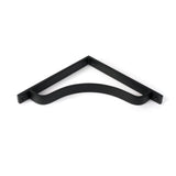 From The Anvil - Matt Black Abingdon Shelf Bracket (200mm x 200mm) | Sku. 51104 | Trade Door Handles.