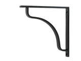 From The Anvil - Matt Black Abingdon Shelf Bracket (200mm x 200mm) | Sku. 51104 | Trade Door Handles.